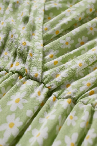 Clockhouse femme - CLOCKHOUSE - robe portefeuille - à fleurs - vert clair