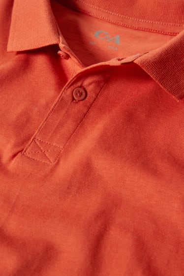 Reverskraag - Poloshirt - donker oranje