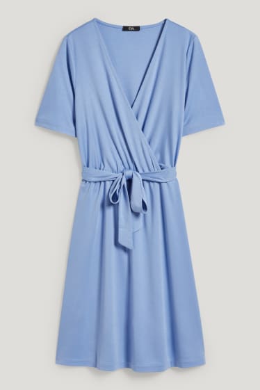 Femmes - Robe portefeuille - bleu