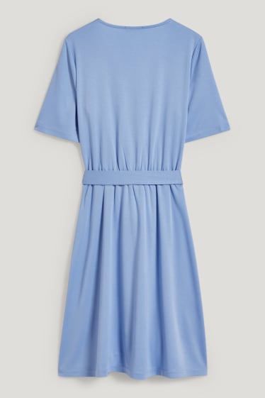 Femmes - Robe portefeuille - bleu