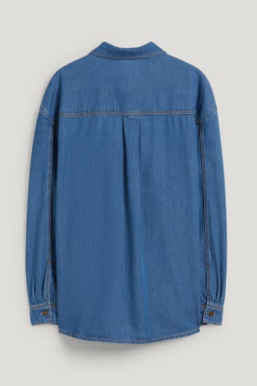 Femei - Bluză din denim - denim-albastru