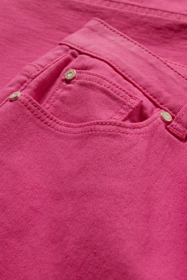 Donna - Pantaloni - vita alta - Flex - fucsia