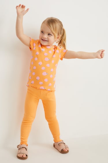 Batolata dívky - Tričko s krátkým rukávem - oranžová
