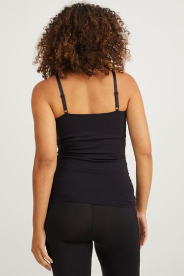Damen - Multipack 2er - Still-Top - schwarz