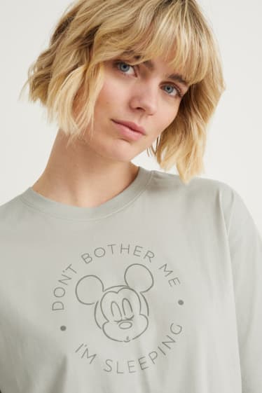 Femei - Pijama scurtă - Mickey Mouse - gri