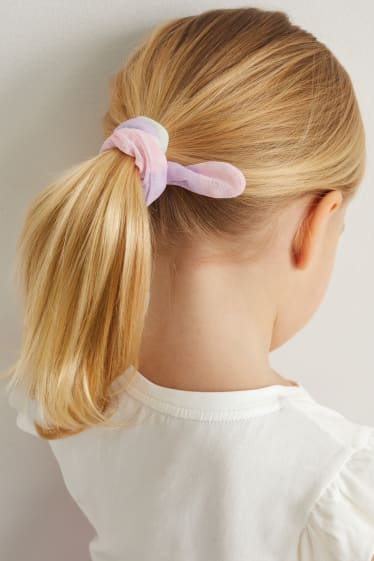 Batolata dívky - Ledové království - souprava - šaty a scrunchie gumička do vlasů - 2dílná - krémově bílá