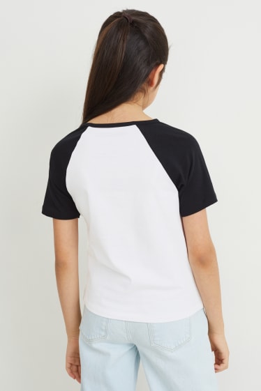 Bambine: - Minecraft - maglia a maniche corte - bianco