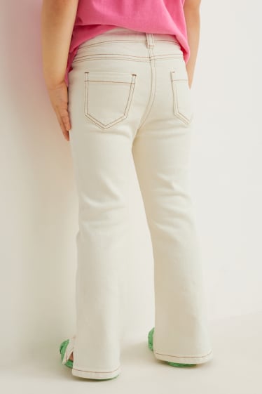 Toddler Girls - Jeans svasati - bianco crema