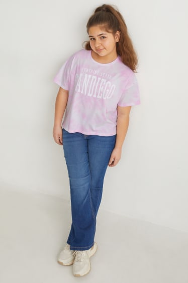 Dívčí - Rozšířené velikosti - multipack 2 ks - tričko s krátkým rukávem - růžová