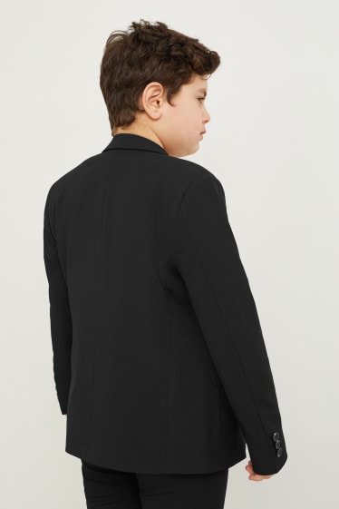 Chlapecké - Rozšířené velikosti - oblekové sako - stretch - LYCRA® - černá