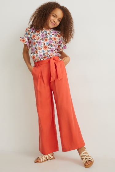 Niñas - Pantalón - naranja