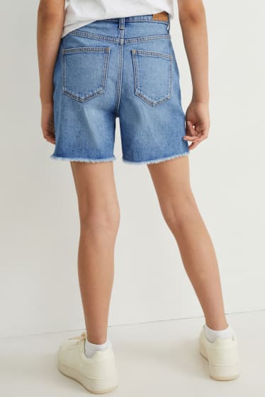 Filles - Short en jean - jean bleu