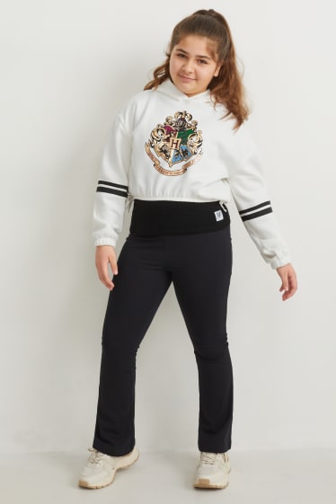 Kids Girls - Extended Sizes - Harry Potter - Set - Hoodie und Top - 2 teilig - schwarz / weiß
