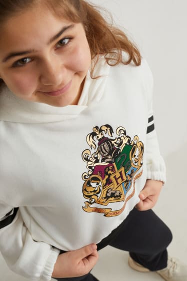 Kids Girls - Extended Sizes - Harry Potter - Set - Hoodie und Top - 2 teilig - schwarz / weiß