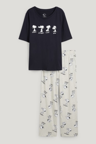Donna - Pigiama - Snoopy - blu scuro
