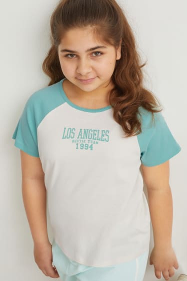 Filles - Encore plus de tailles - lot de 2 - T-shirts - blanc crème