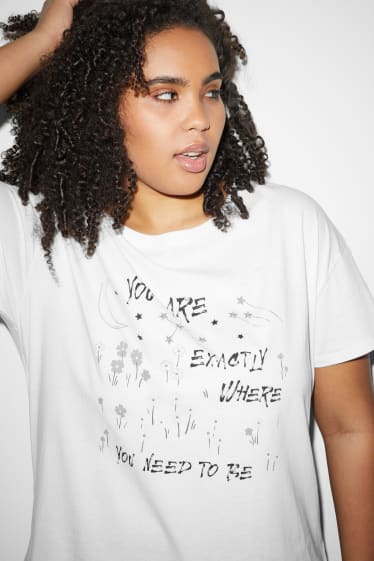 Damen XL - CLOCKHOUSE - T-Shirt - weiss