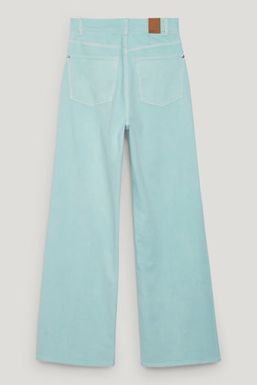 Dona - Loose fit jeans - high waist - LYCRA® - verd menta