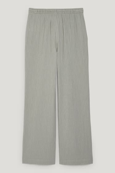 Dames - Pyjamabroek - gestreept - lichtgroen