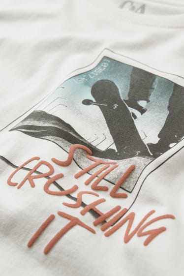Kids Boys - Kurzarmshirt - weiss