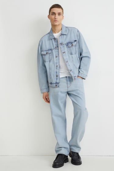 Herren - Jeansjacke - jeans-hellblau