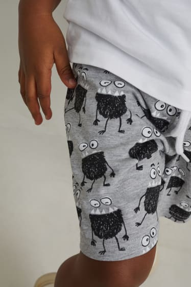 Exclu web - Ensemble - T-shirt et short - 2 pièces - blanc