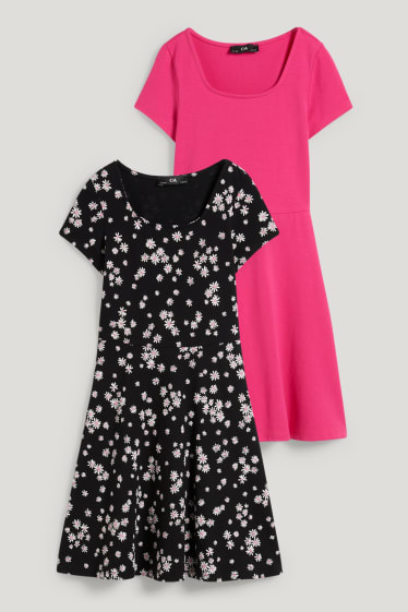 Dívčí - Multipack 2 ks - šaty - růžová