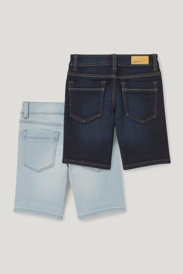 Toddler Boys - Multipack of 2 - denim Bermuda shorts - jog denim - denim-dark blue