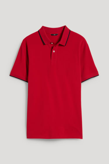 Heren - Poloshirt - rood