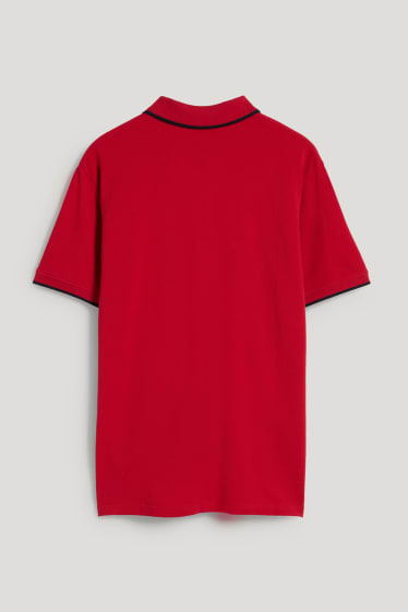 Heren - Poloshirt - rood