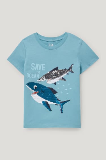 Toddler Boys - Short sleeve T-shirt - shiny - turquoise