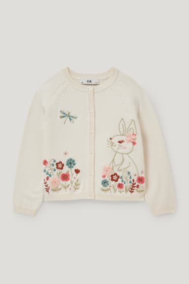 Toddler Girls - Cardigan tricotat - alb-crem