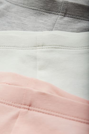 Toddler Girls - Confezione da 3 - leggings pinocchietto - rosa
