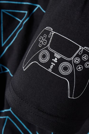 Bambini: - PlayStation - maglia a maniche corte - nero