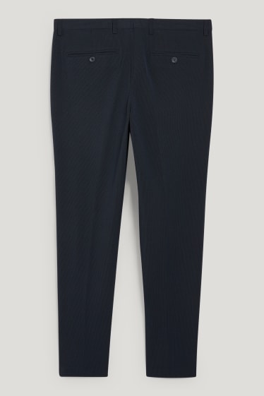 Pánské - Oblekové kalhoty - body fit - Flex - 4 Way Stretch - tmavomodrá