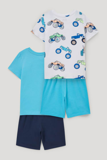 Exclu web - Lot de 2 - pyjashorts - 4 pièces - bleu