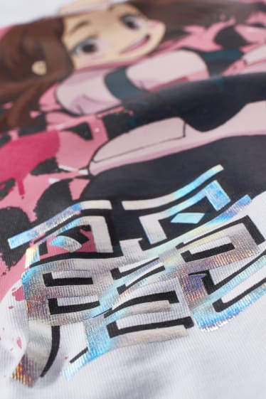 Bambine: - My Hero Academia - maglia a maniche corte - bianco