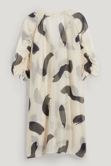 Dámské - Kaftan - se vzorem - světle béžová