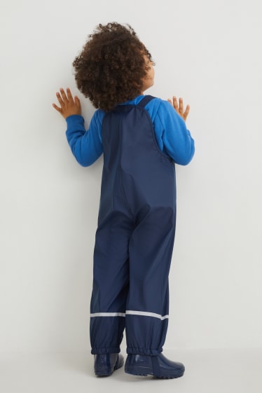 Nen petit - Pantalons tallavent impermeables - blau fosc