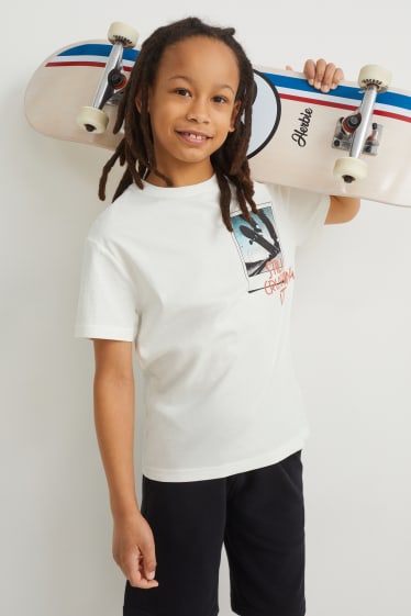 Kids Boys - Kurzarmshirt - weiss