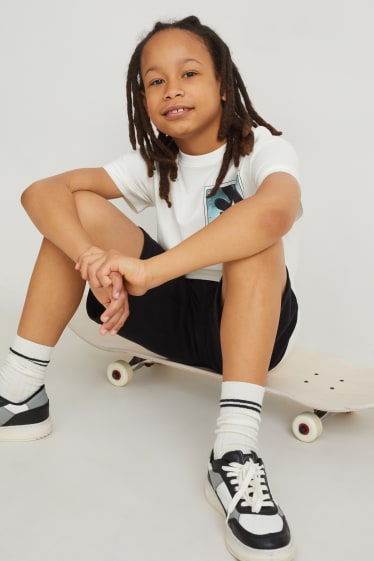 Kids Boys - Kurzarmshirt - weiss