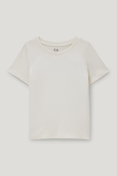 Toddler Girls - T-shirt - crème wit