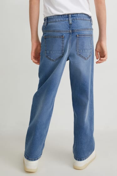 Reverskraag - Loose fit jeans - jeansblauw