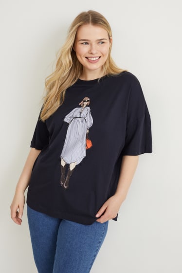 Donna - T-shirt - blu scuro