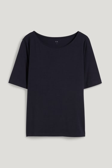 Dames - T-shirt - LYCRA® - donkerblauw