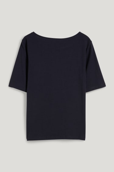 Dames - T-shirt - LYCRA® - donkerblauw