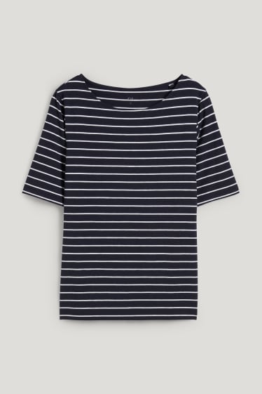 Dames - T-shirt - LYCRA® - donkerblauw