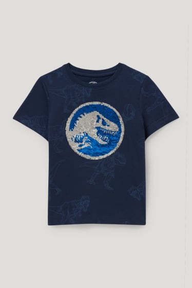 Toddler Boys - Jurassic World - tricou cu mânecă scurtă - aspect lucios - albastru închis