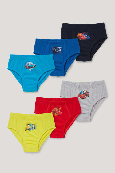 Toddler Boys - Confezione da 6 - Cars - slip - rosso