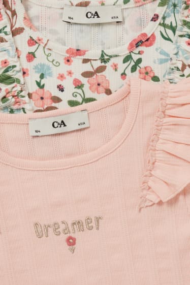 Toddler Girls - Multipack 2 buc. - tricou cu mânecă scurtă - roz
